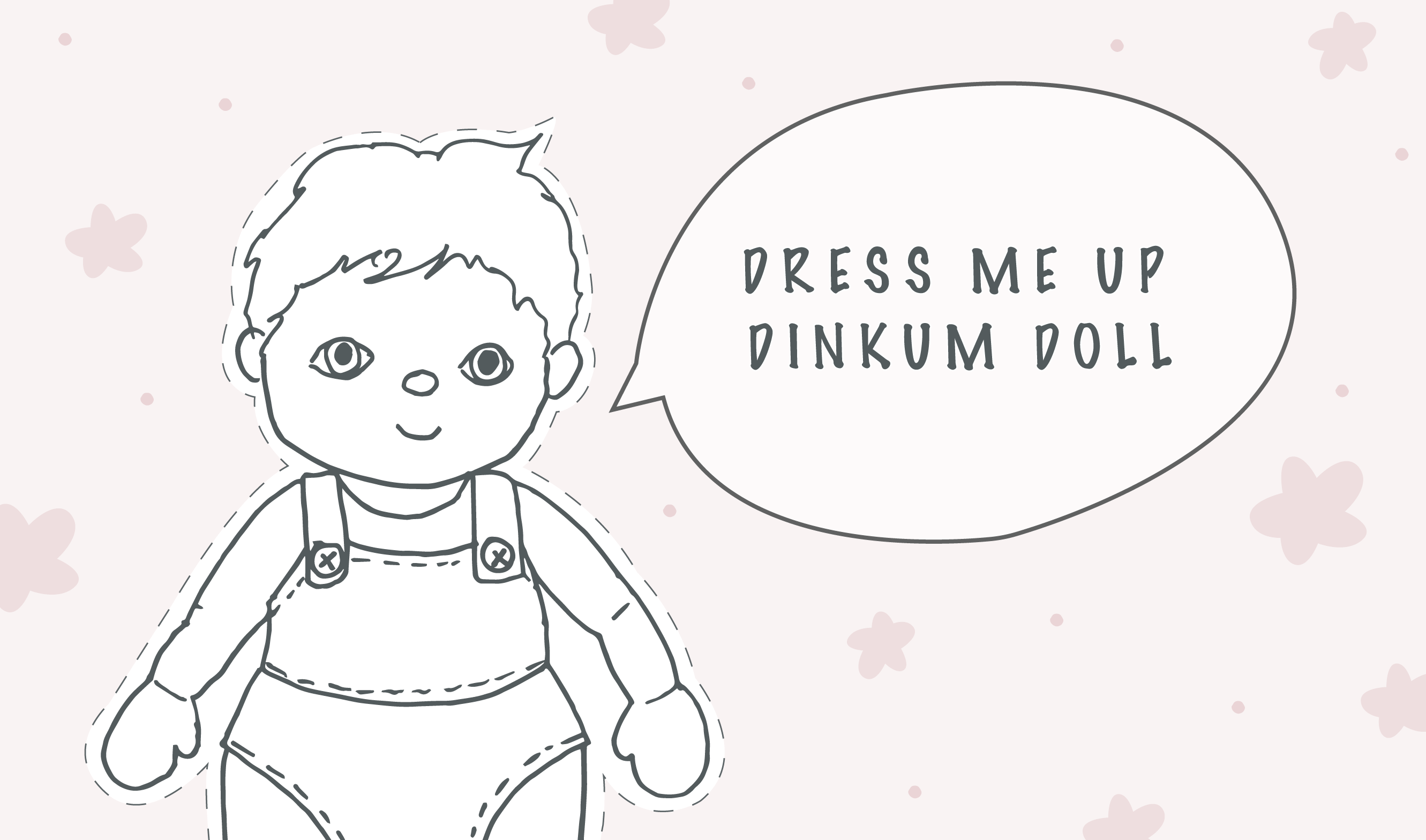 Dress Me Up Dinkum Doll Printable