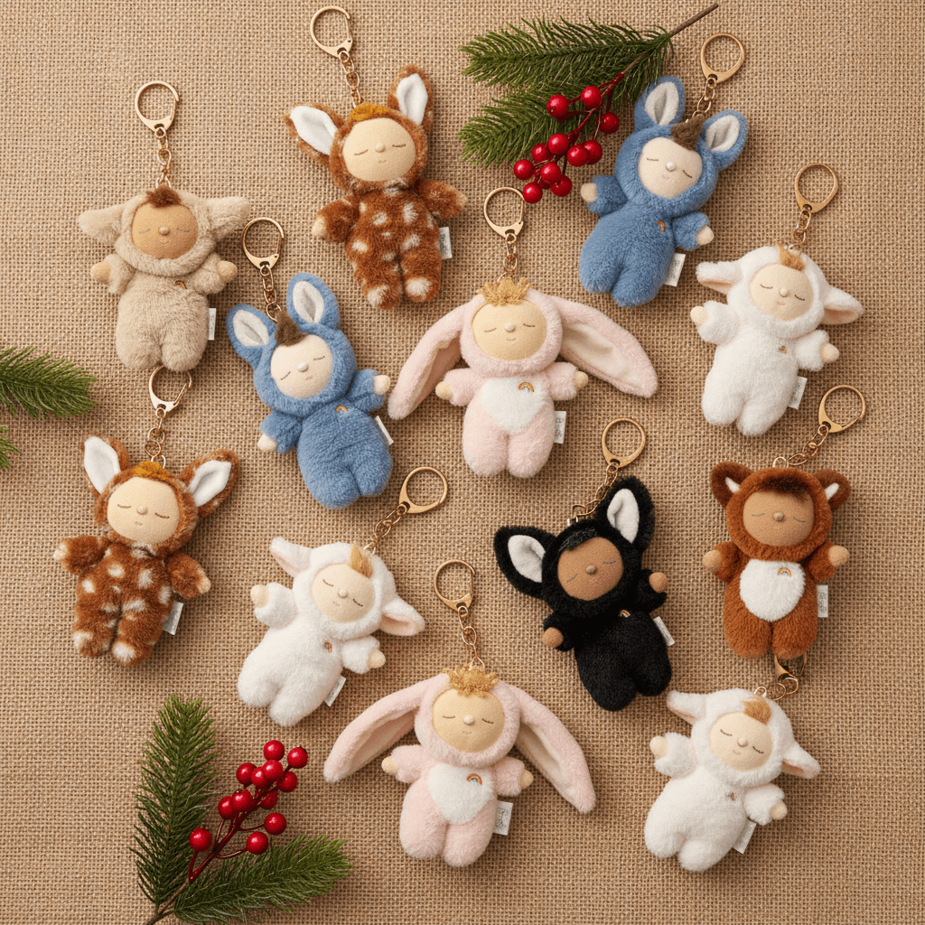 Cozy Bag Charm Lamby Pip