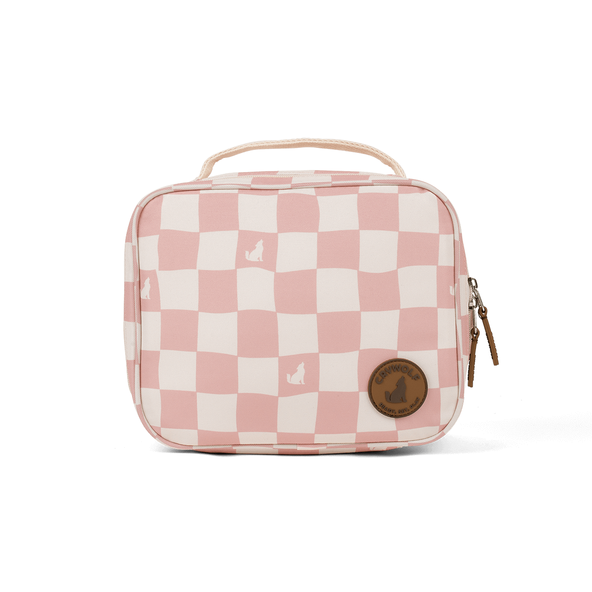 Crywolf Everyday Lunch Bag - Pink Check
