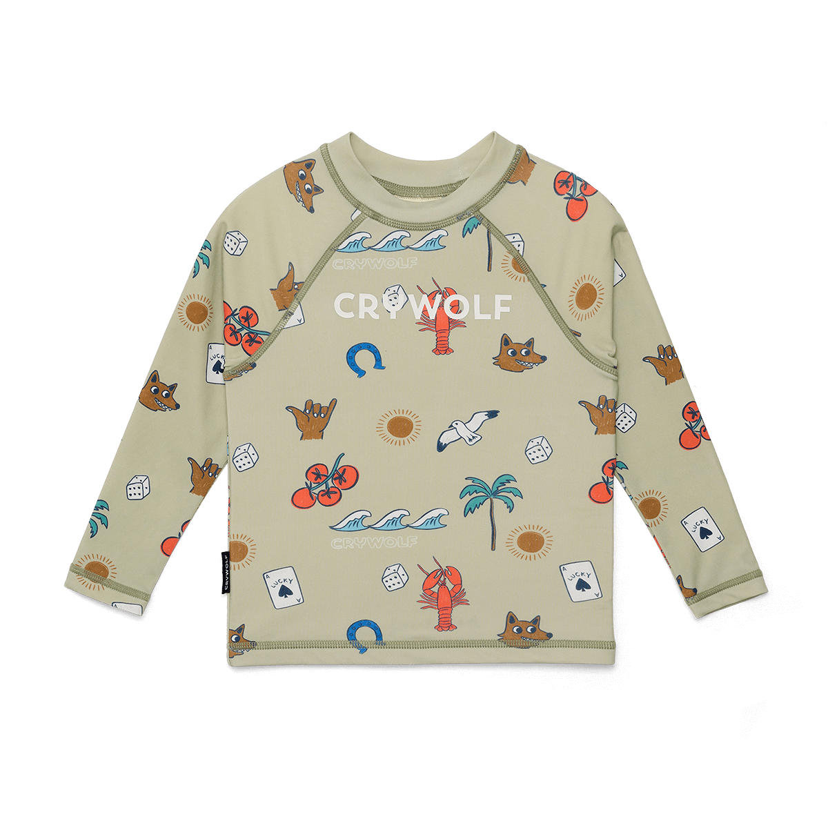 Crywolf Baby Rash Vest - Lucky Days Sage