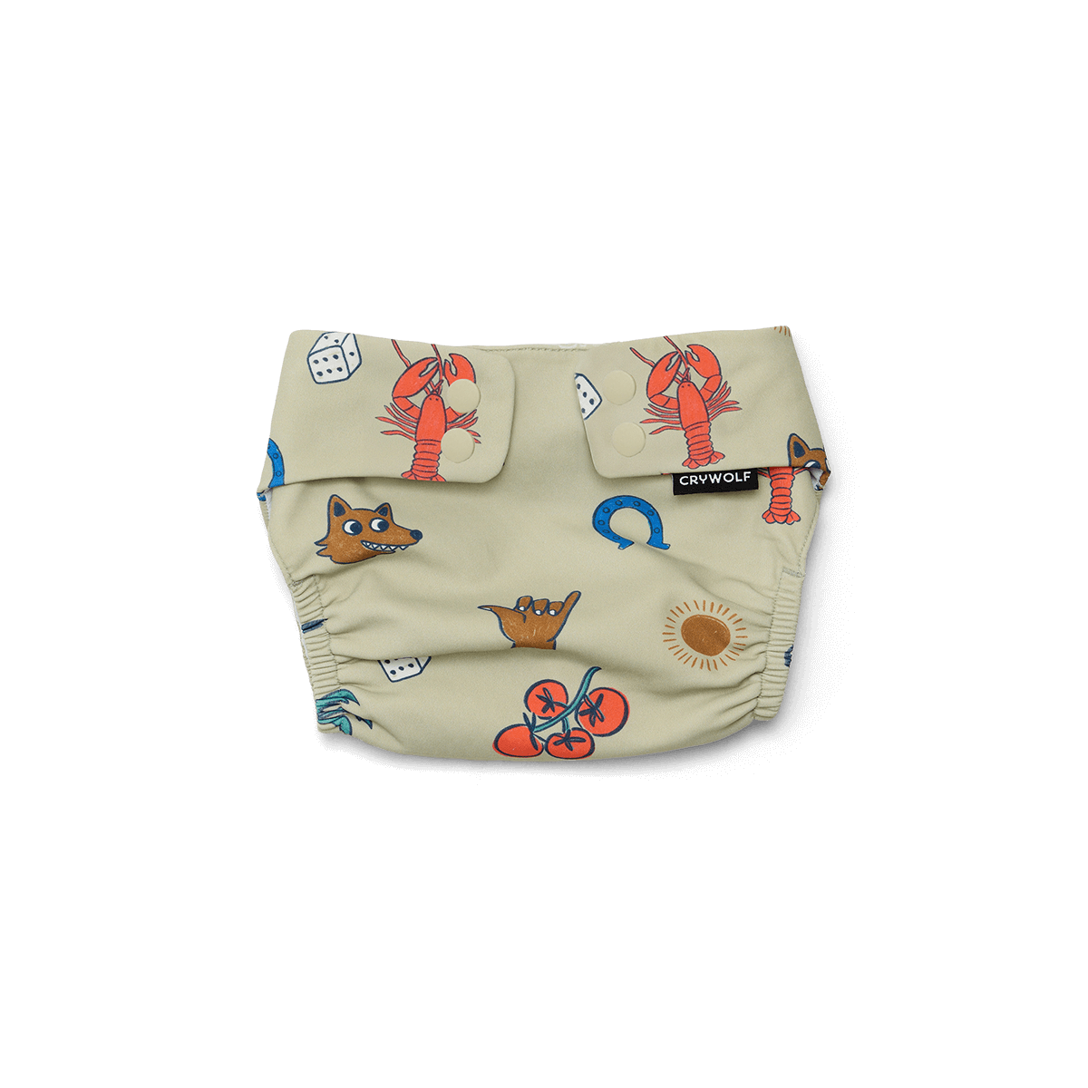 Crywolf Reusable Swim Nappy - Lucky Days Sage