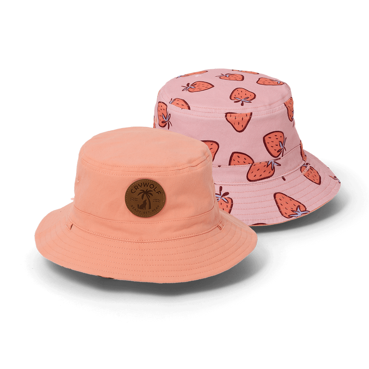 Crywolf Reversible Bucket Hat - Strawberry Splash