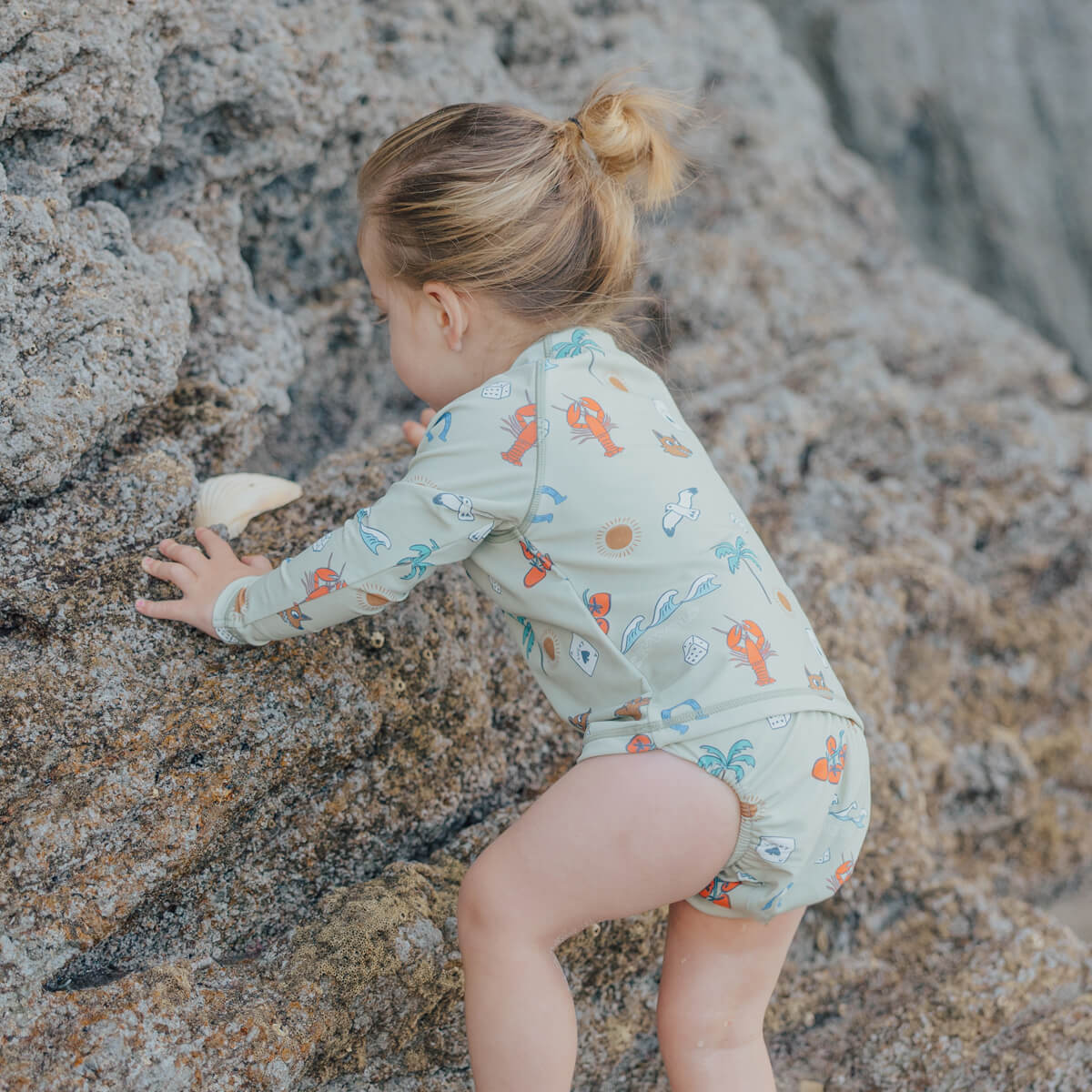 Crywolf Reusable Swim Nappy - Lucky Days Sage