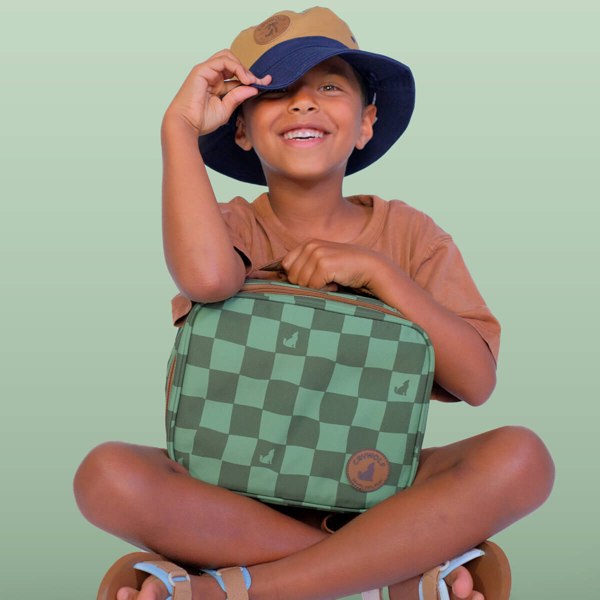 Crywolf Everyday Lunch Bag - Green Check