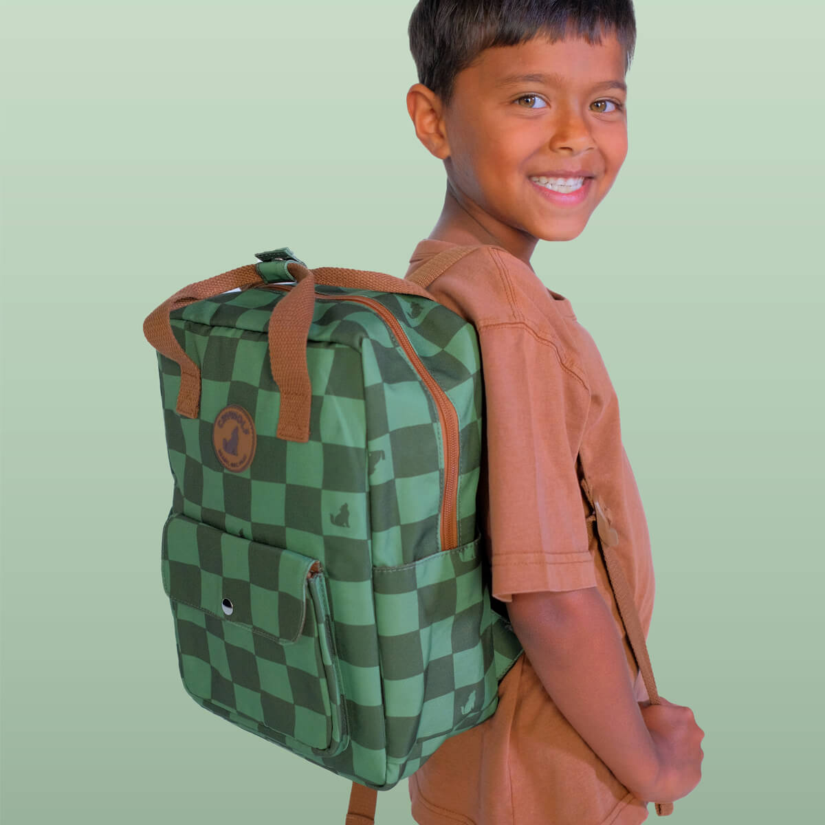 Crywolf Mini Backpack - Green Check