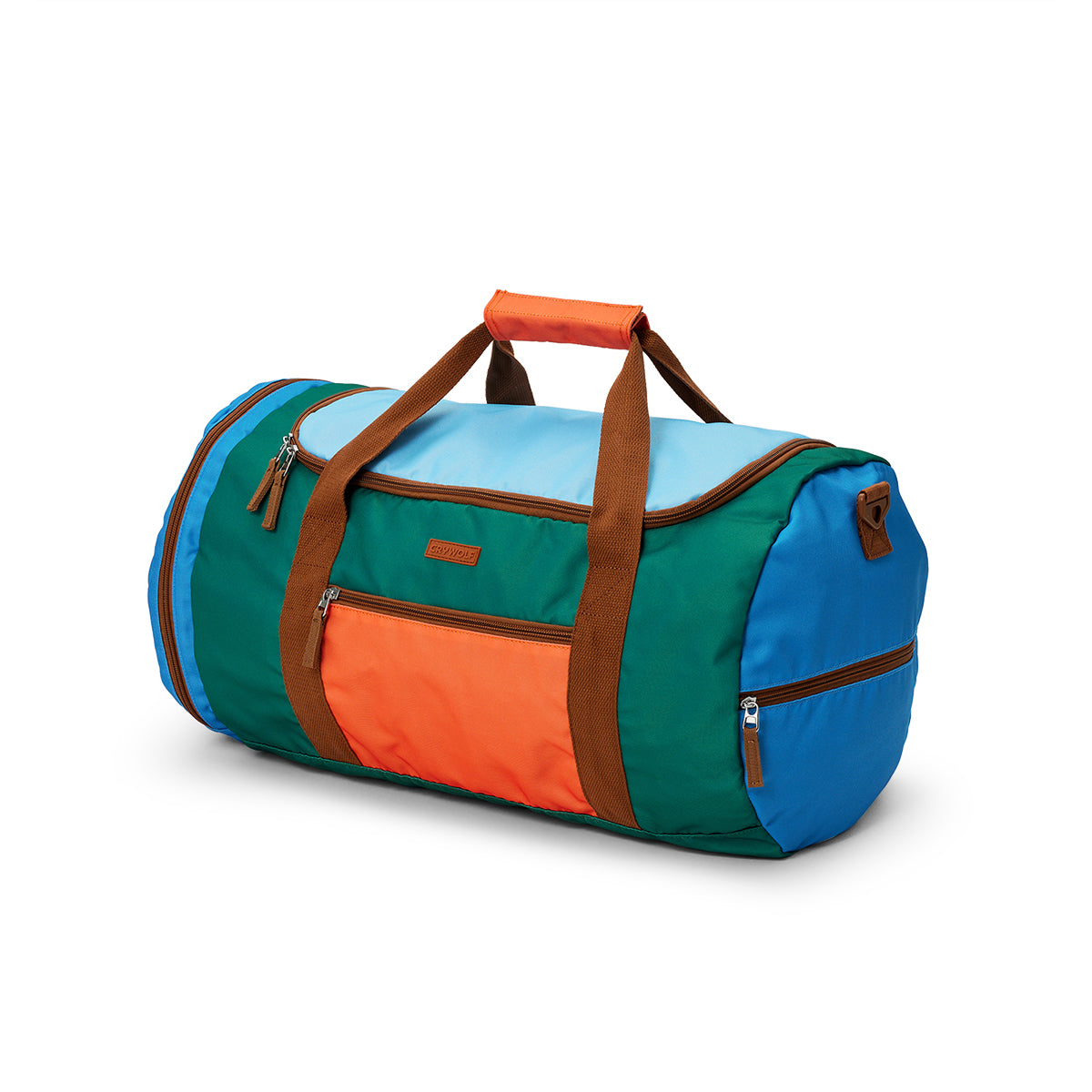 Packable Duffel Bag- Seaside Colourblock