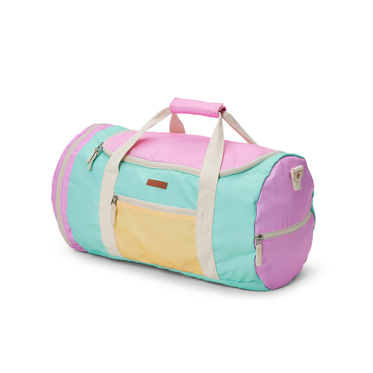 Packable Duffel Bag- Poolside Colourblock