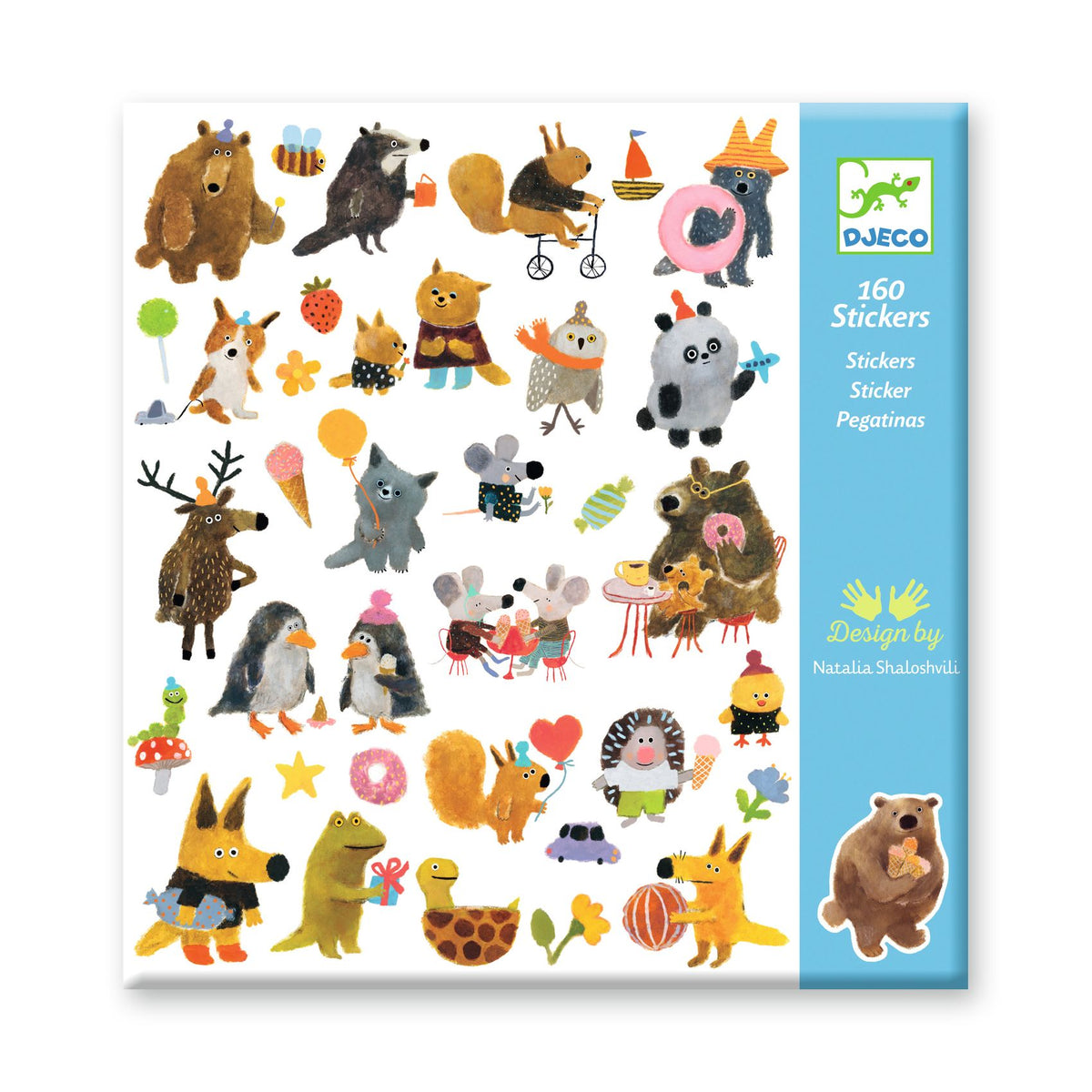 Djeco Stickers - Fluffy Friends