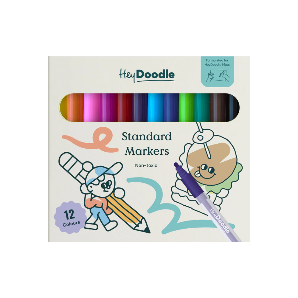Hey Doodle 12 Pen Set - Standard Tip