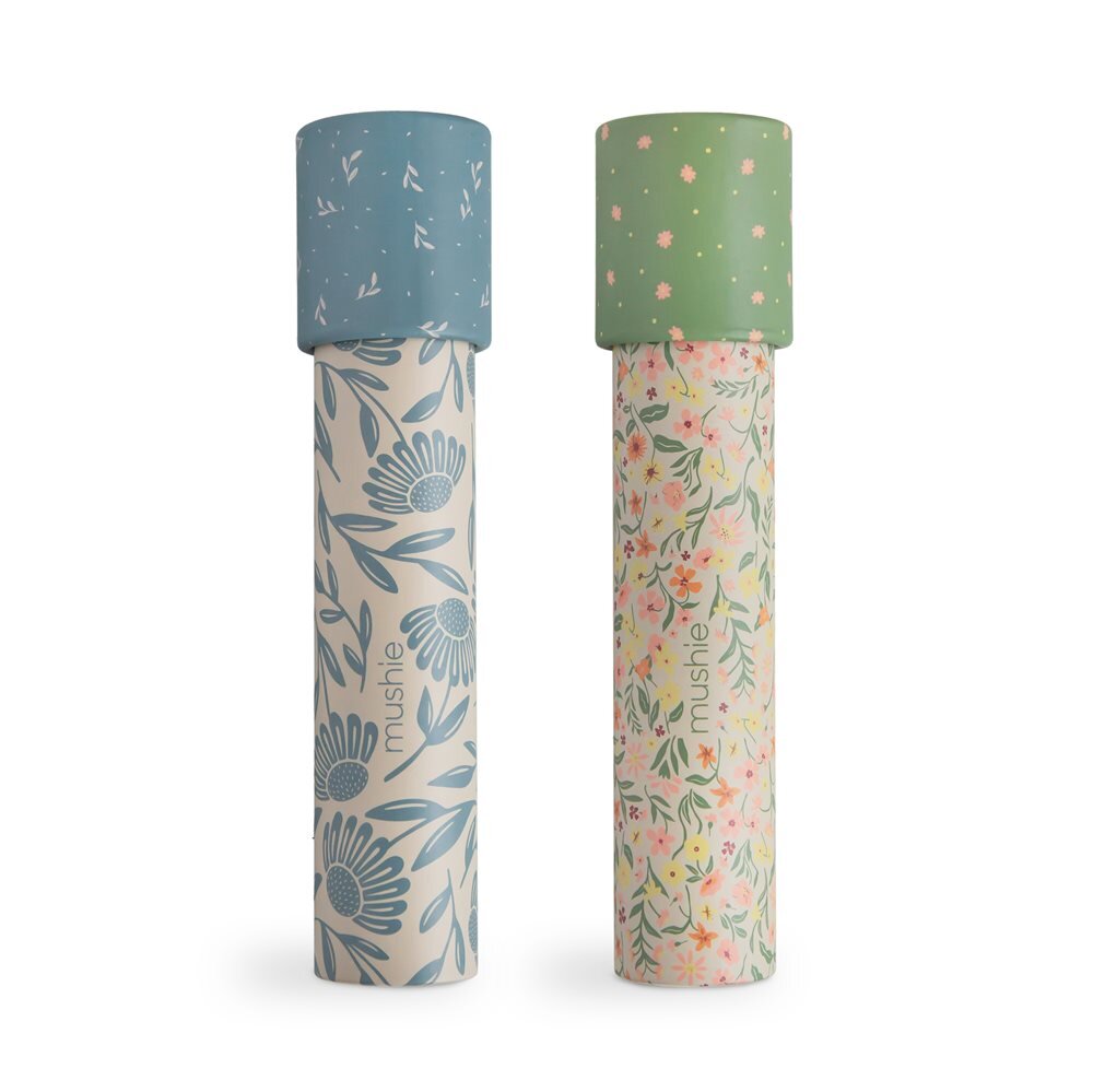 Mushie Kaleidoscope 2 pack - Pastel Blooms/Blue Flowers