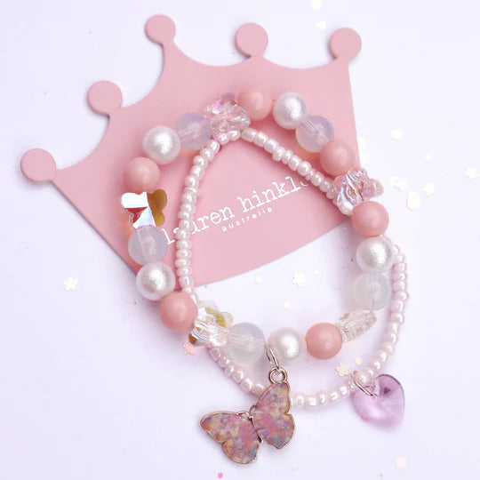 Lauren Hinkley Eternal Butterfly Elastic Bracelet Set (2PC)