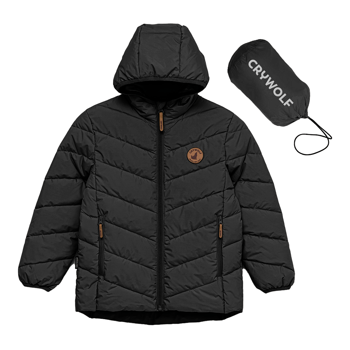 Crywolf Eco Puffer - Black