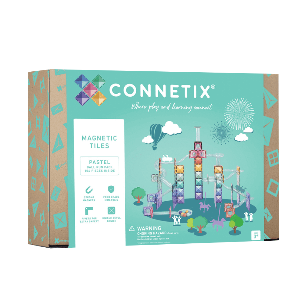 Connetix Pastel Ball Run Pack 106 Pc