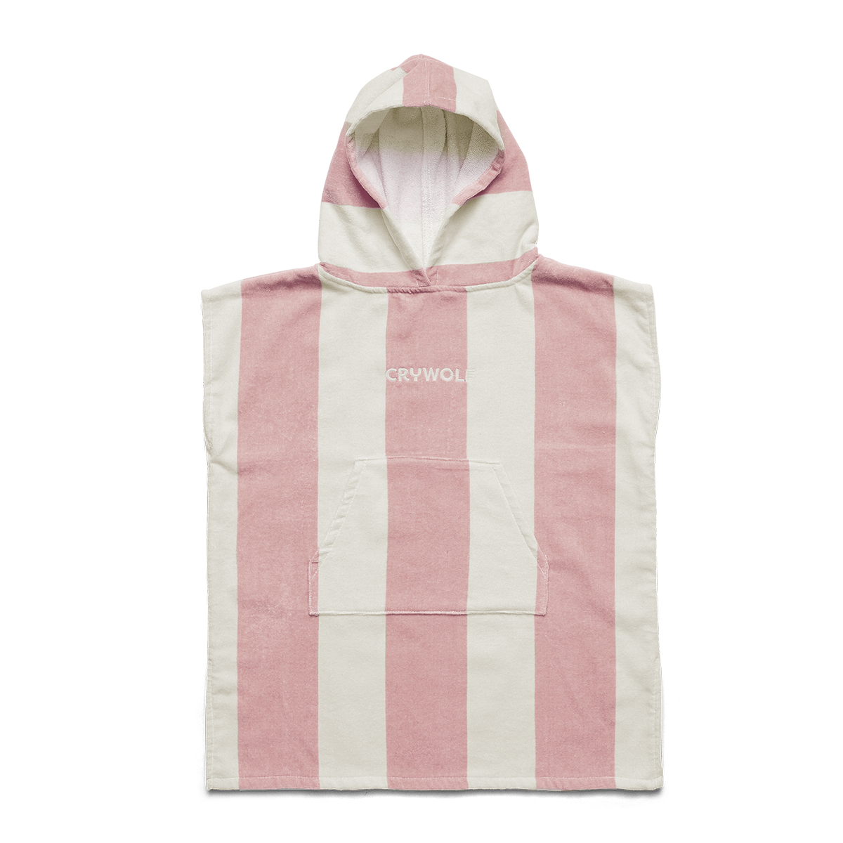 Crywolf Hooded Towel - Blush Stripe