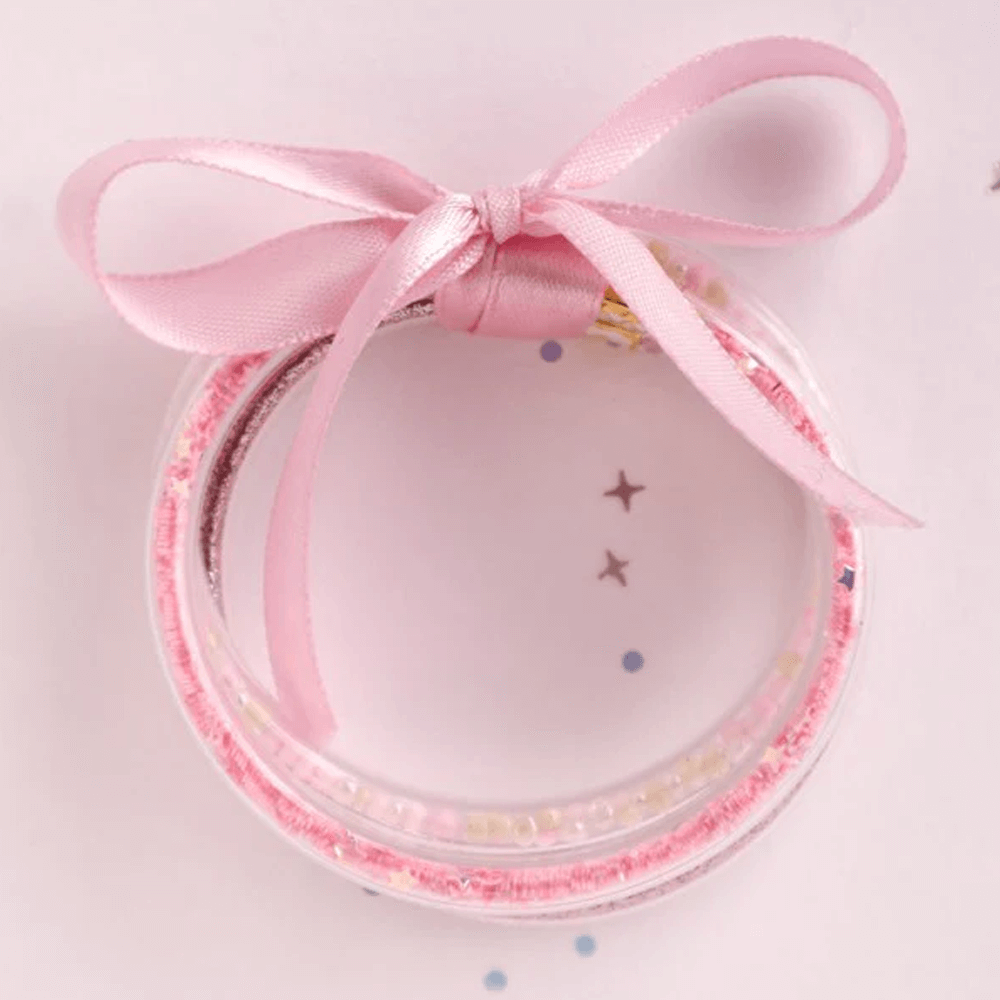 Lauren Hinkley Pink Glitter Elastic Bracelet (3 Set)