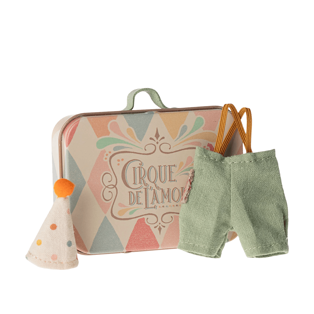 Mouse Clown Clothes in Suitcase - Little Brother