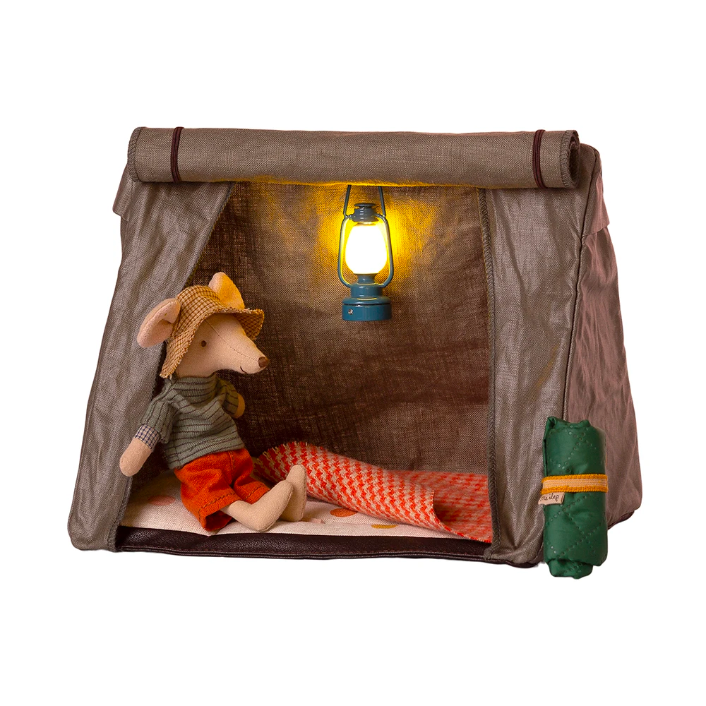 Vintage Lantern for Mice - Blue