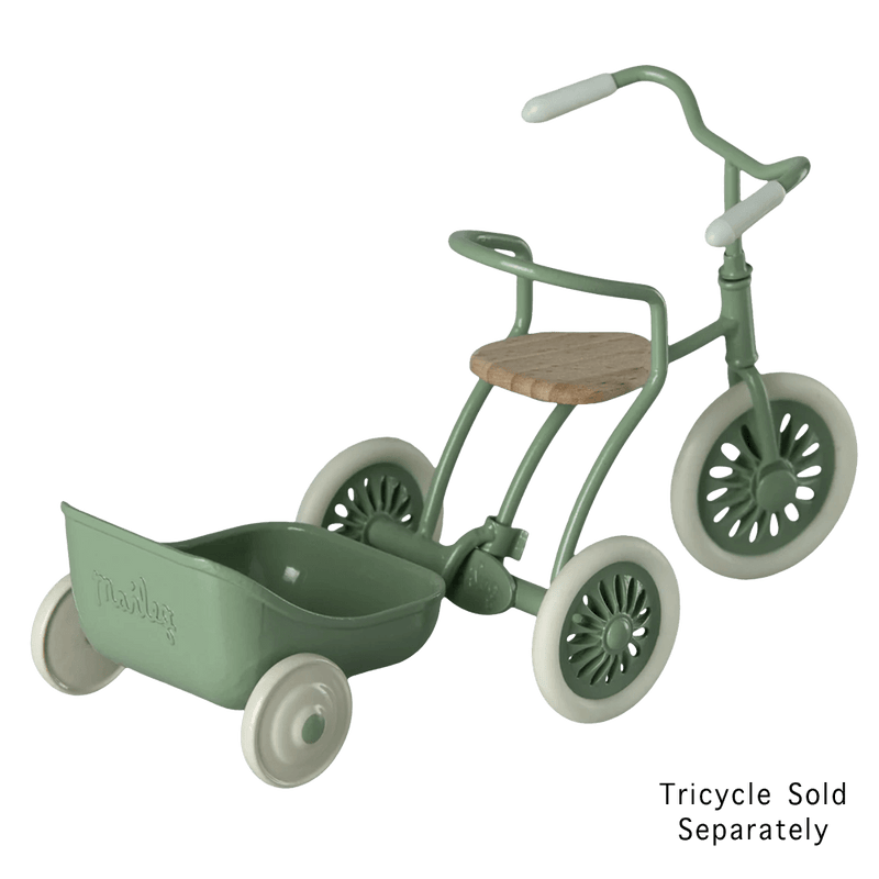 Maileg Tricycle Trailer - Green