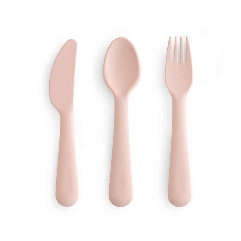Mushie Dinnerware Cutlery Set - Blush