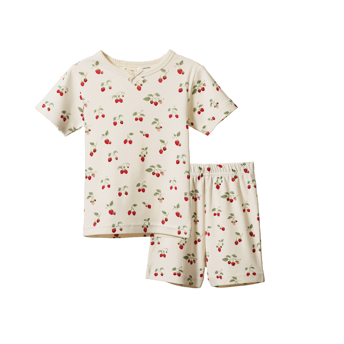 Nature Baby Shortie Pyjama Set - Strawberry Blush