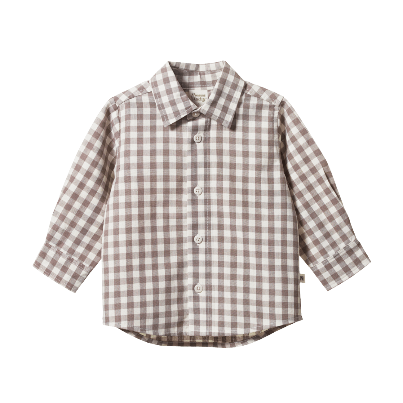 Nature Baby Ira Button Up - Cub Check