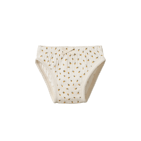 Nature Baby Pointelle Knickers - Tulip