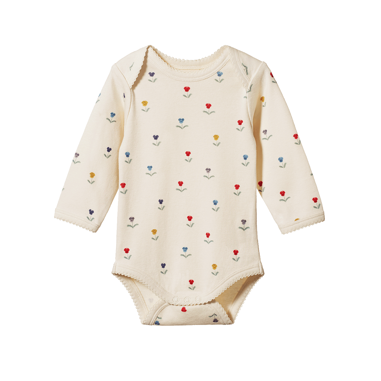 Nature Baby Long Sleeve Bodysuit - Delphine Print
