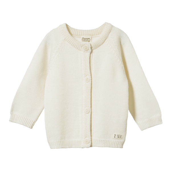 Nature Baby Merino Knit Cardigan - Natural