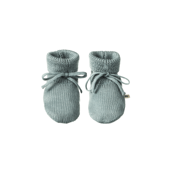 Nature Baby Merino Knit Booties - Sage