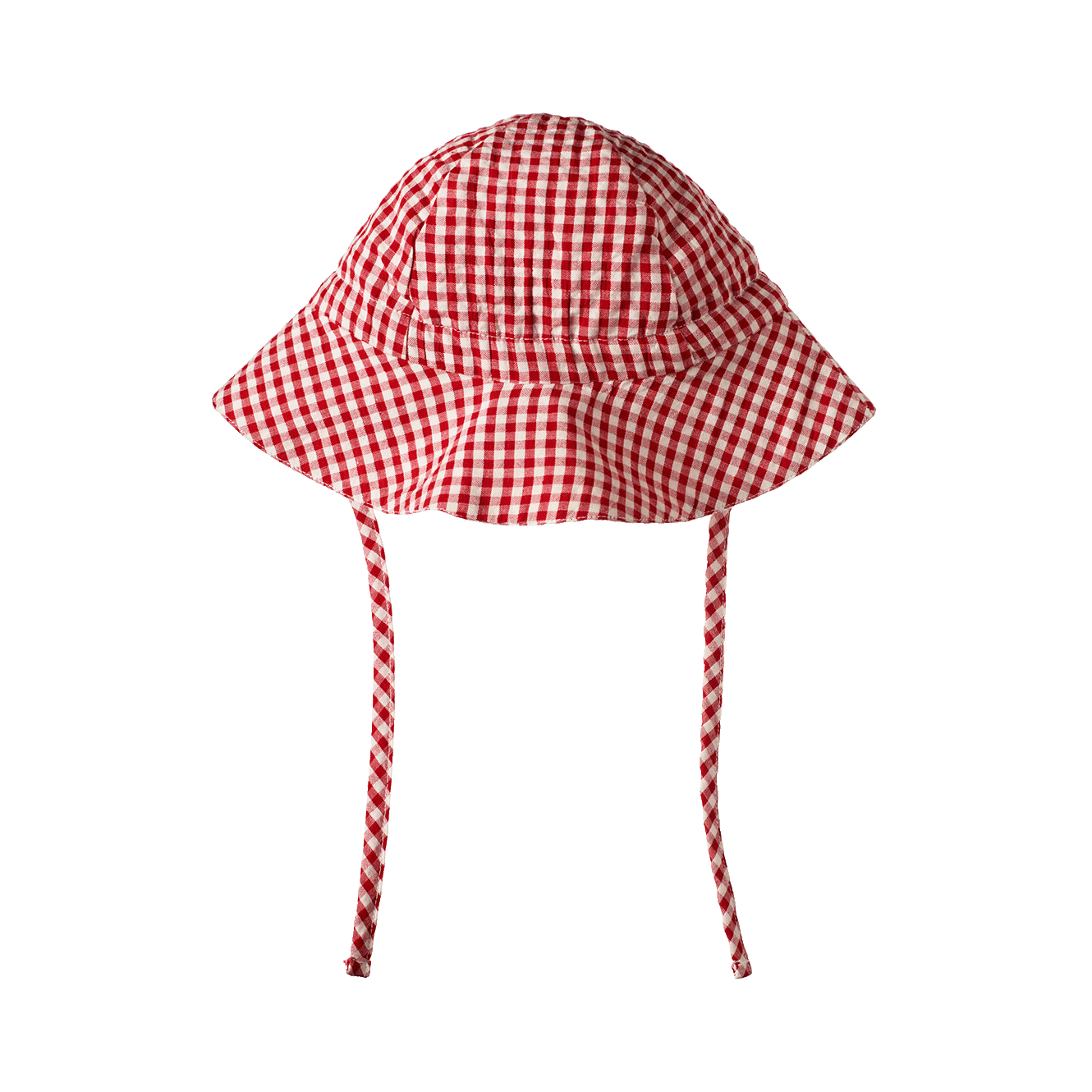 Nature Baby Gingham Sunhat - Red Check