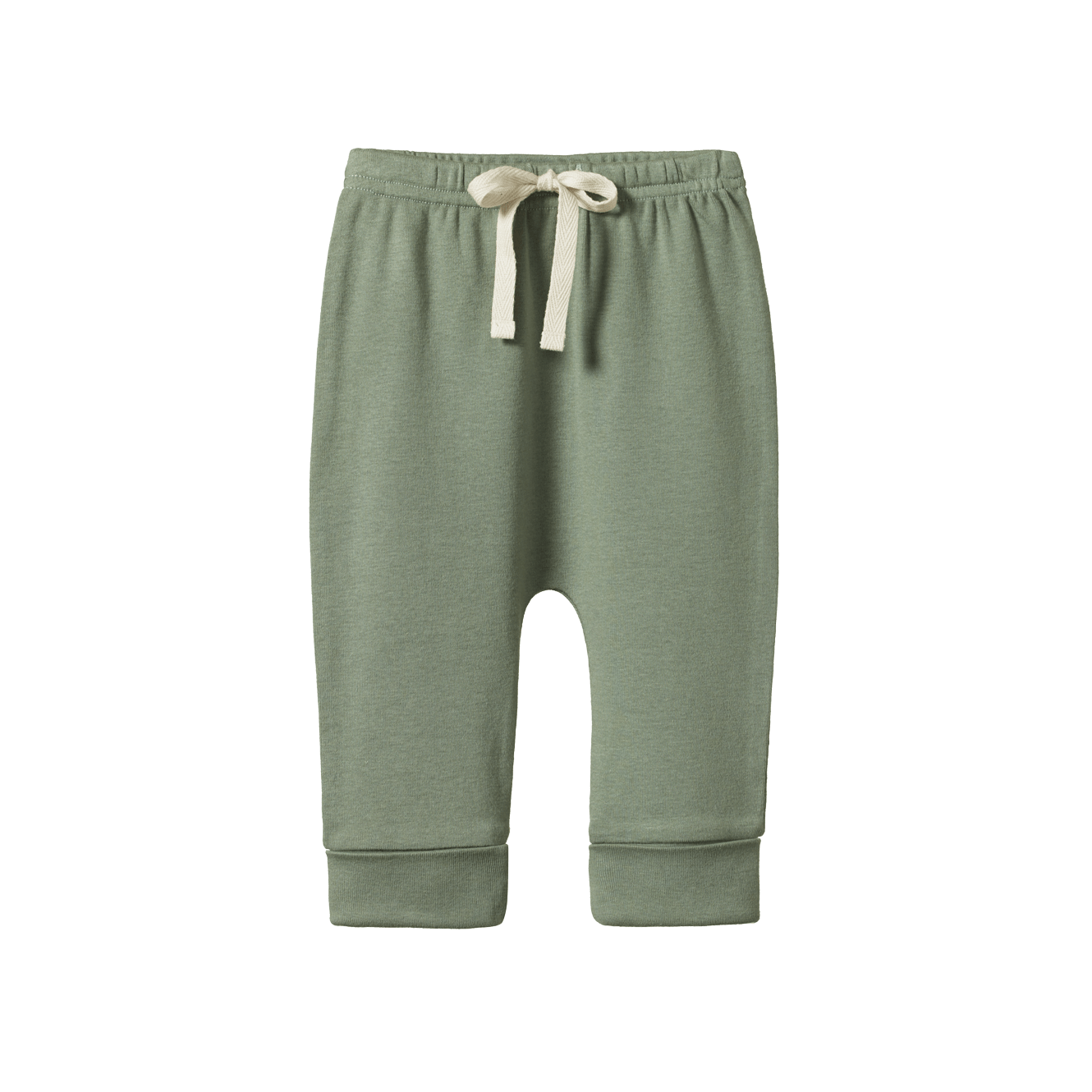 Nature Baby Cotton Drawstring Pants - Nettle