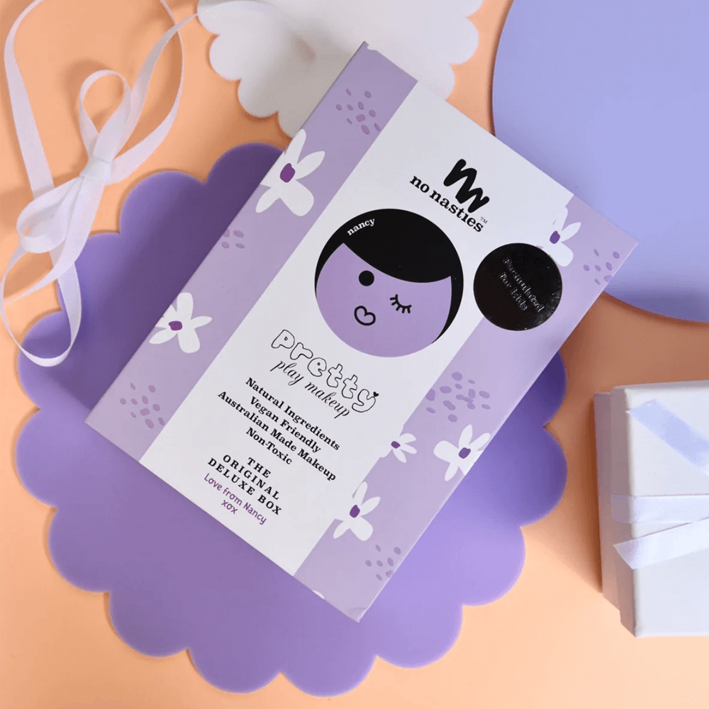 No Nasties Nancy Purple Natural Pressed Powder Kids Makeup Palette Kit
