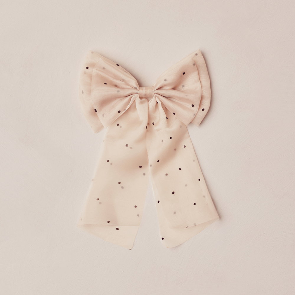 NoraLee Alice Bow - Flocked Dot