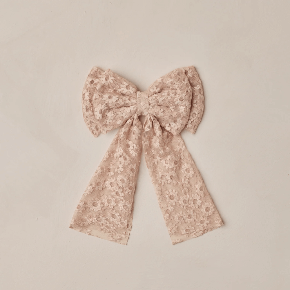 NoraLee Alice Bow - Rose Embroidered Daisy
