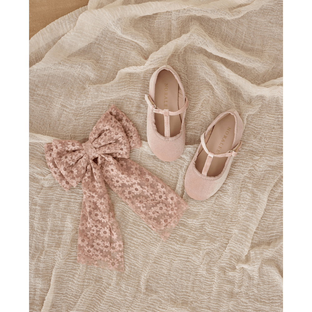 NoraLee Alice Bow - Rose Embroidered Daisy