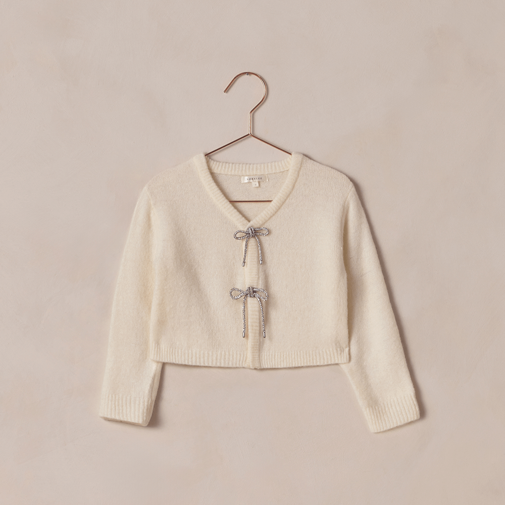 NoraLee Bow Cardigan - Ivory