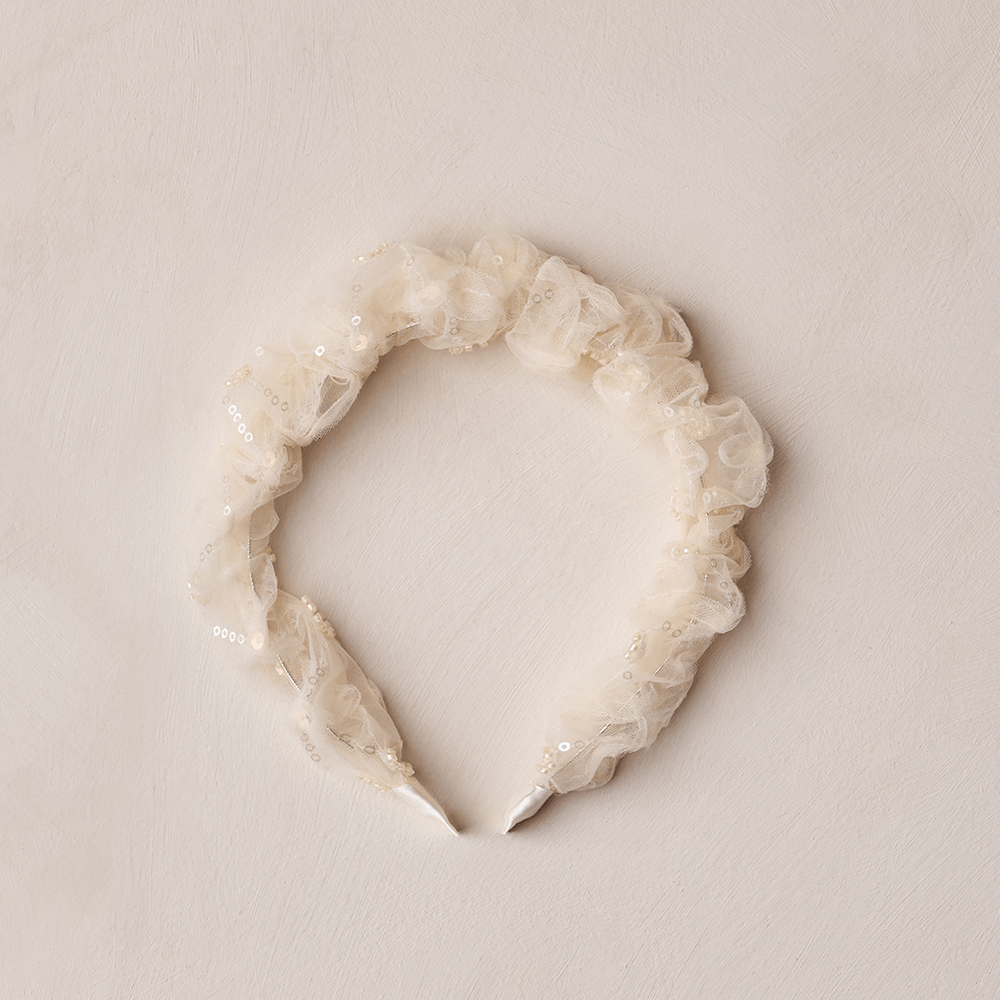 NoraLee Gathered Headband - Antique