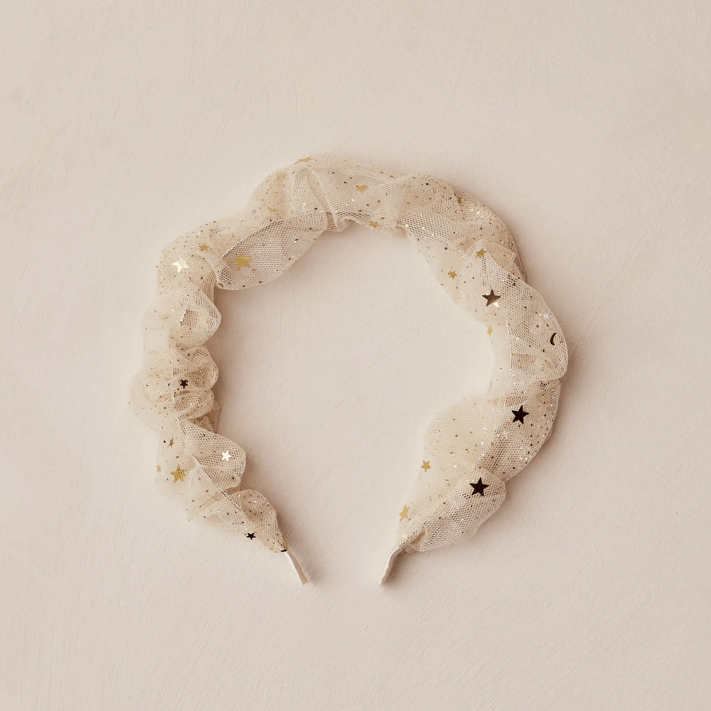 NoraLee Gathered Headband - Champagne Stars