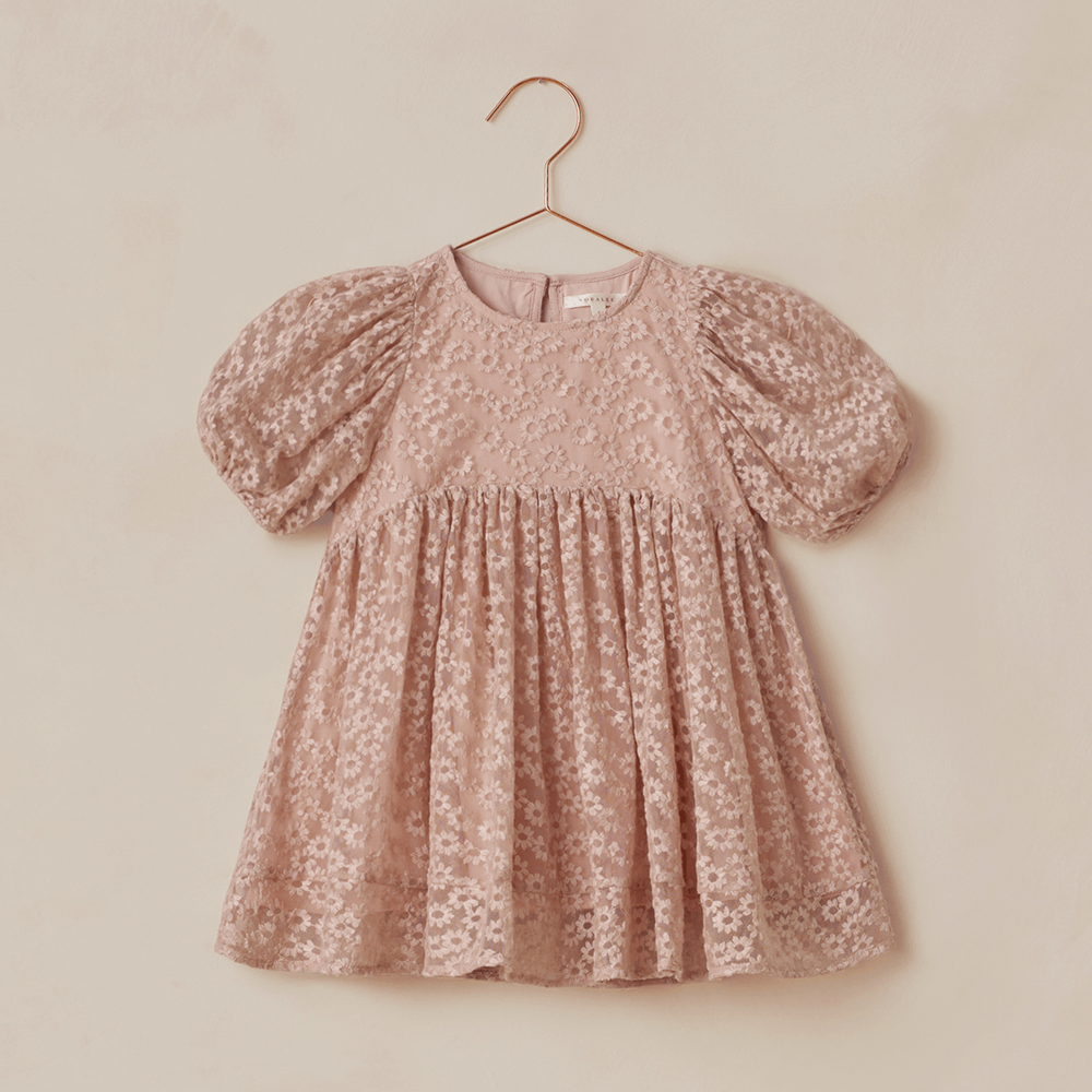 NoraLee Luna Dress - Rose Embroidered Daisy