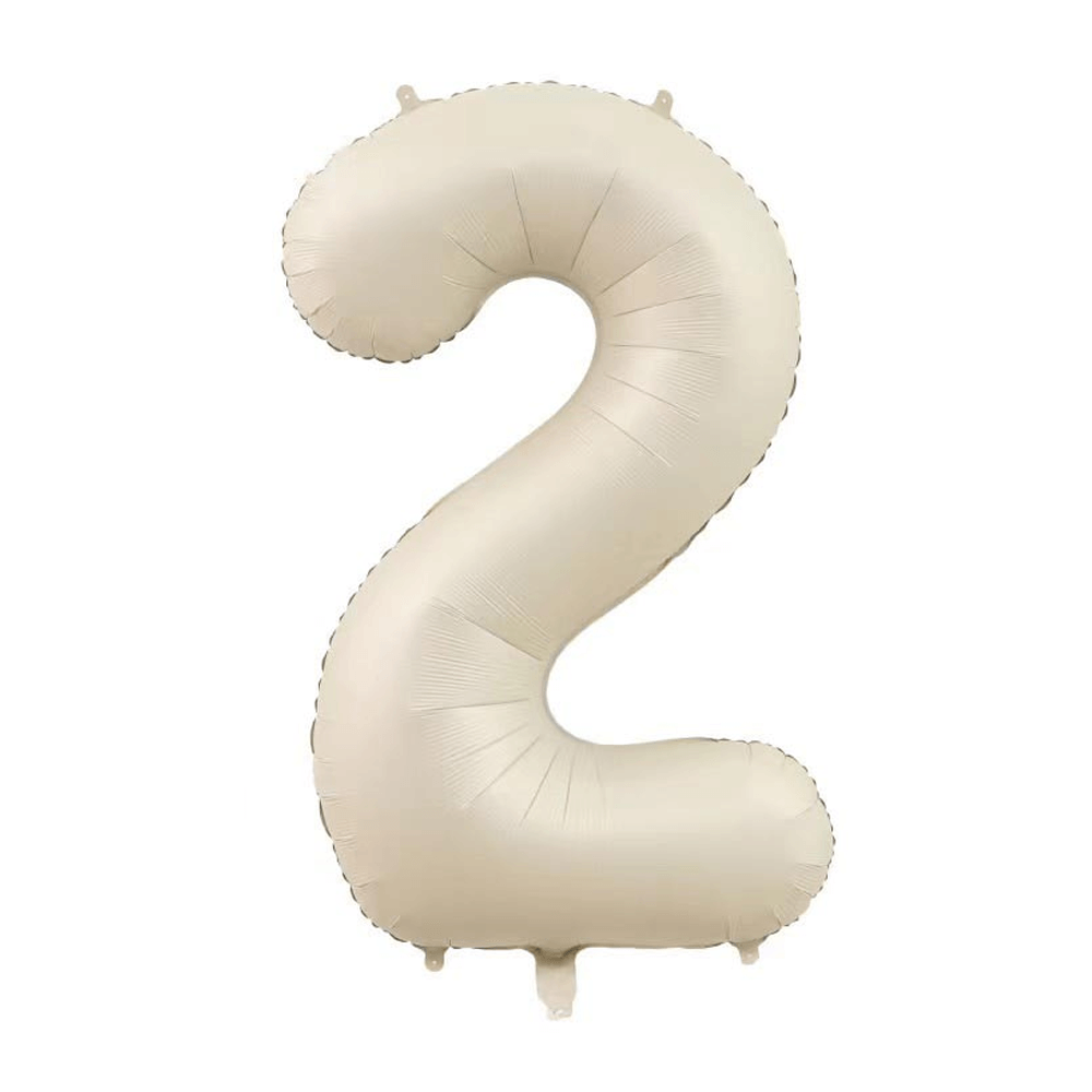 Little Sunday Number Two Balloon - Cream