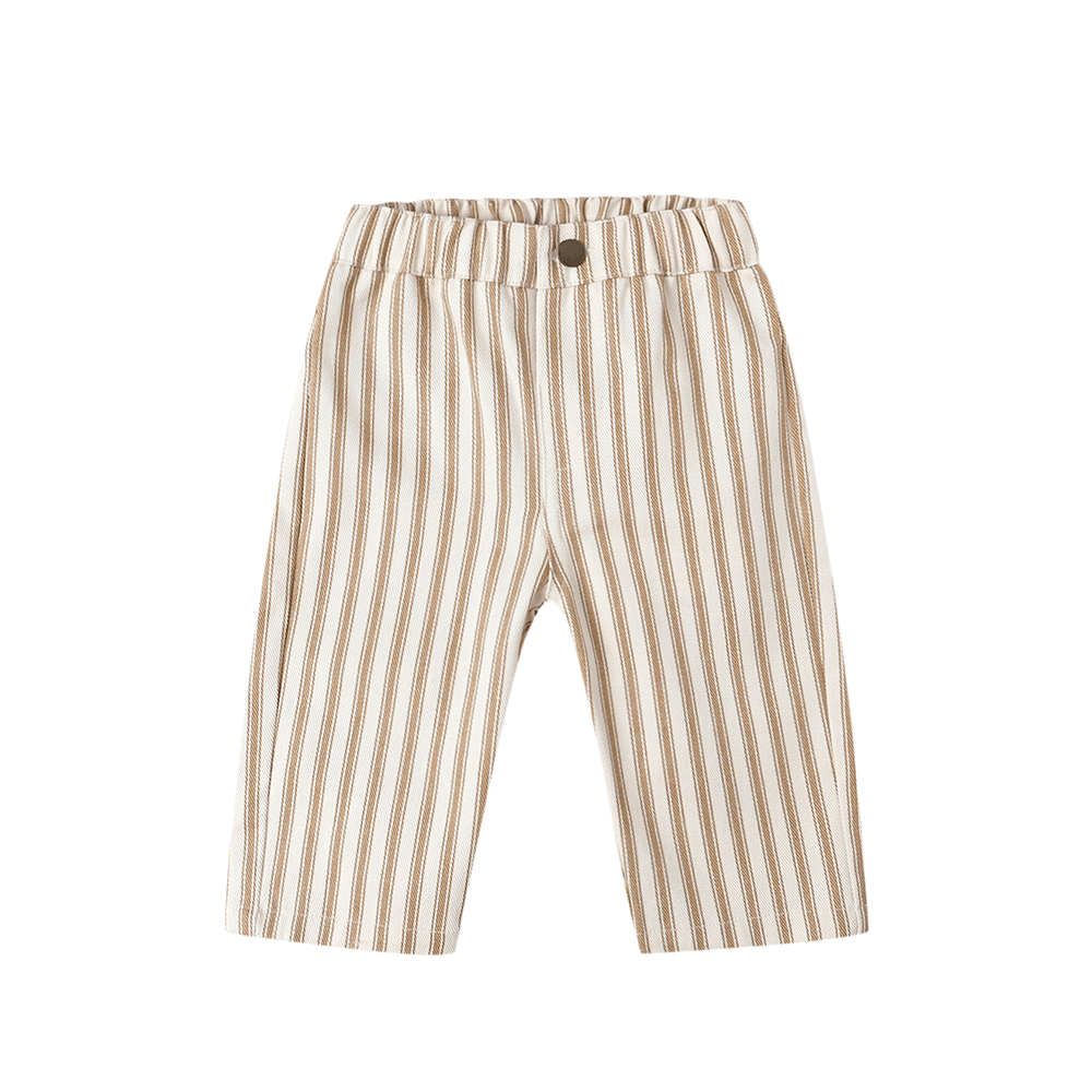 Quincy Mae Grayson Pant - Gold Pinstripe
