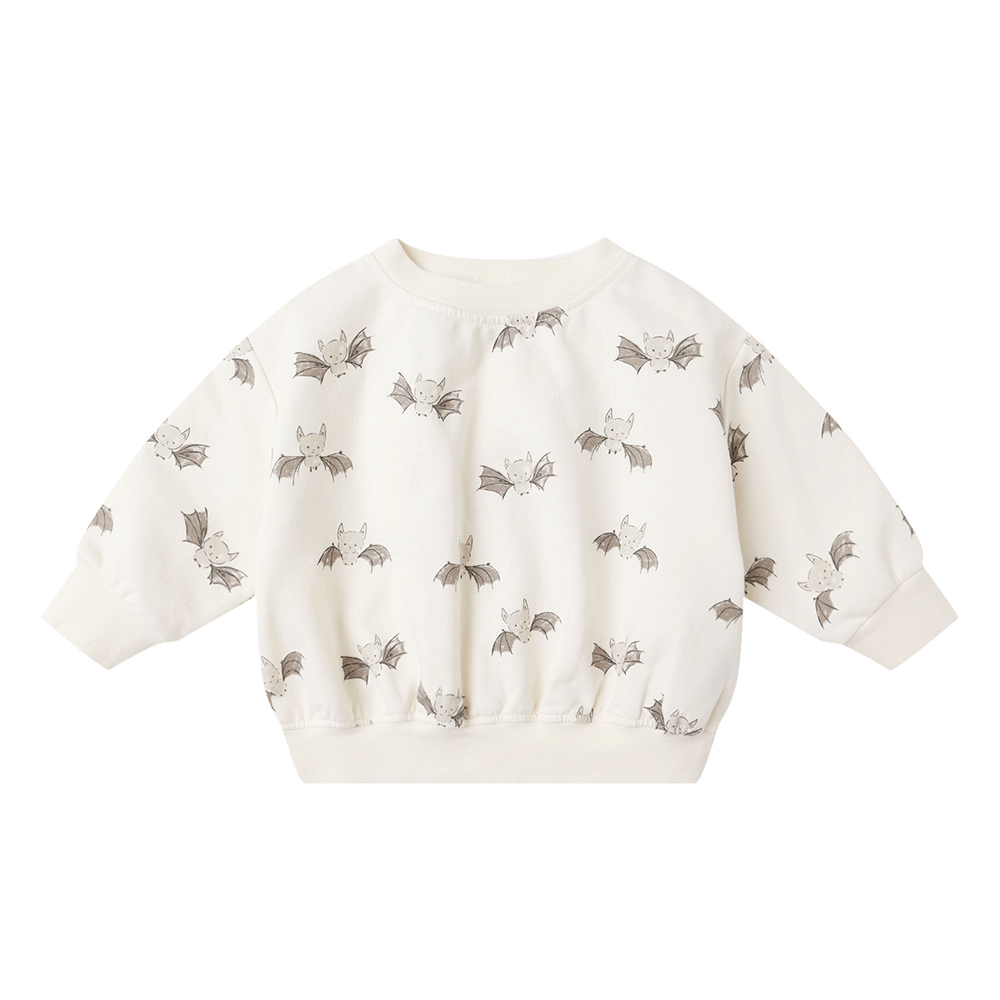 Quincy Mae Relaxed Fleece Sweatshirt - Bats