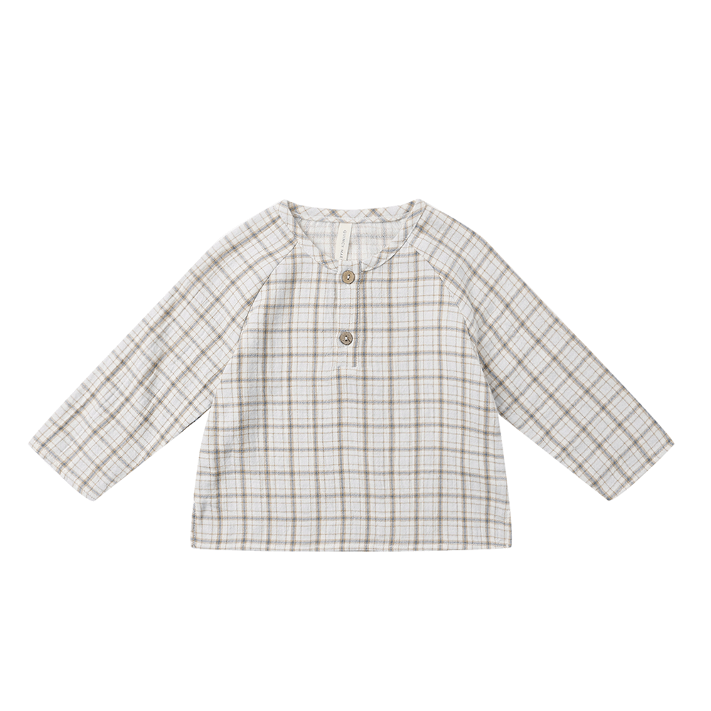 Quincy Mae Zion Shirt - Blue Plaid