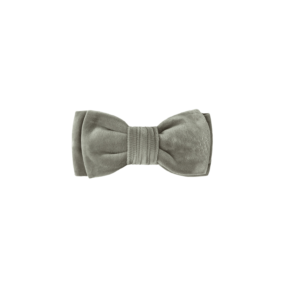 Quincy Mae Velour Bow Headband - Forest