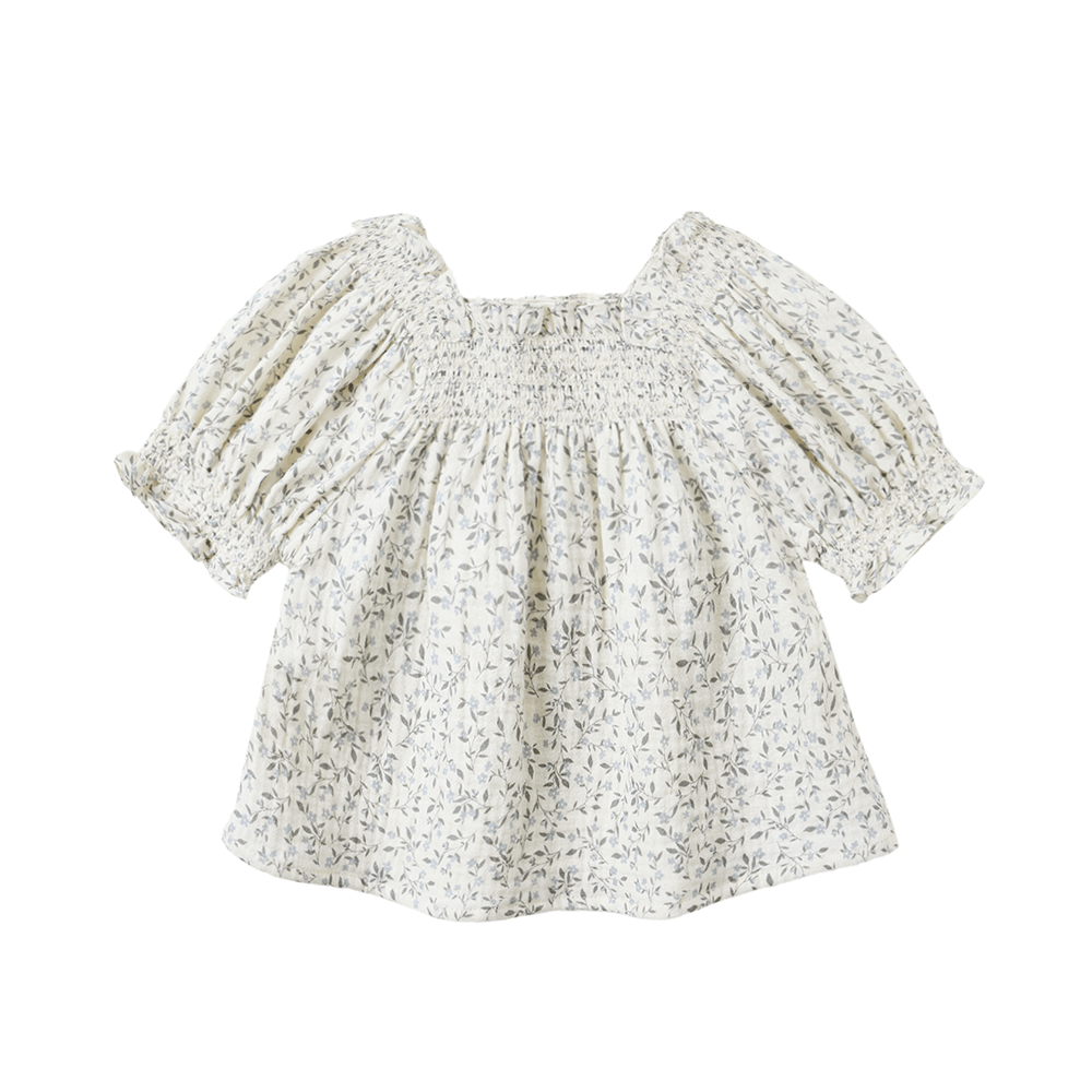 Rylee + Cru Ada Blouse - Blue Vines