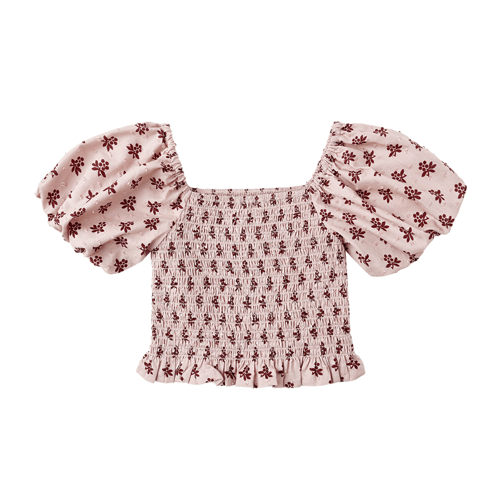 Rylee + Cru Trixie Top - Blush Fleur