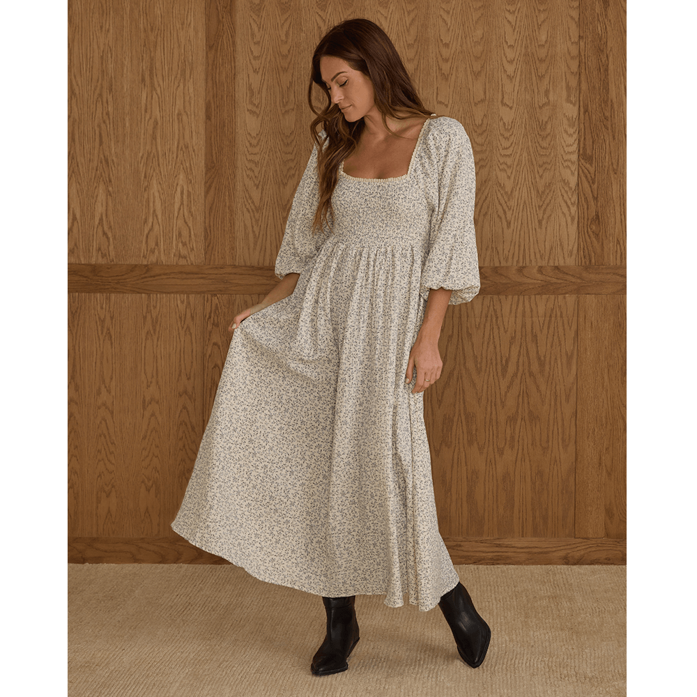 Rylee + Cru Womens Della Dress - Blue Vines