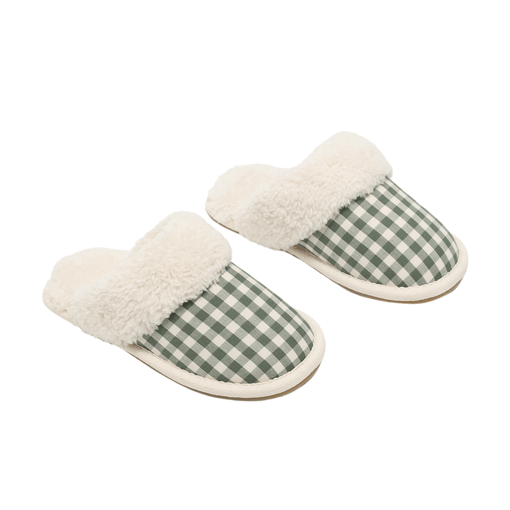 Rylee + Cru Slippers - Evergreen Gingham
