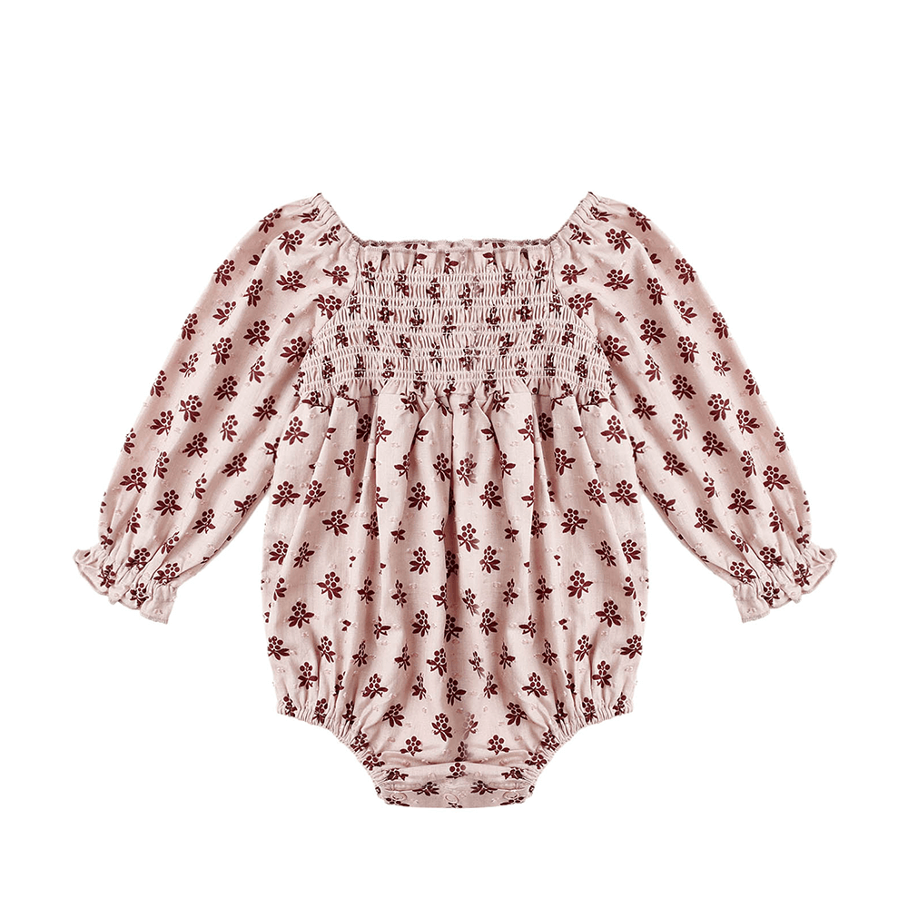 Rylee + Cru Adelaide Romper - Blush Fleur