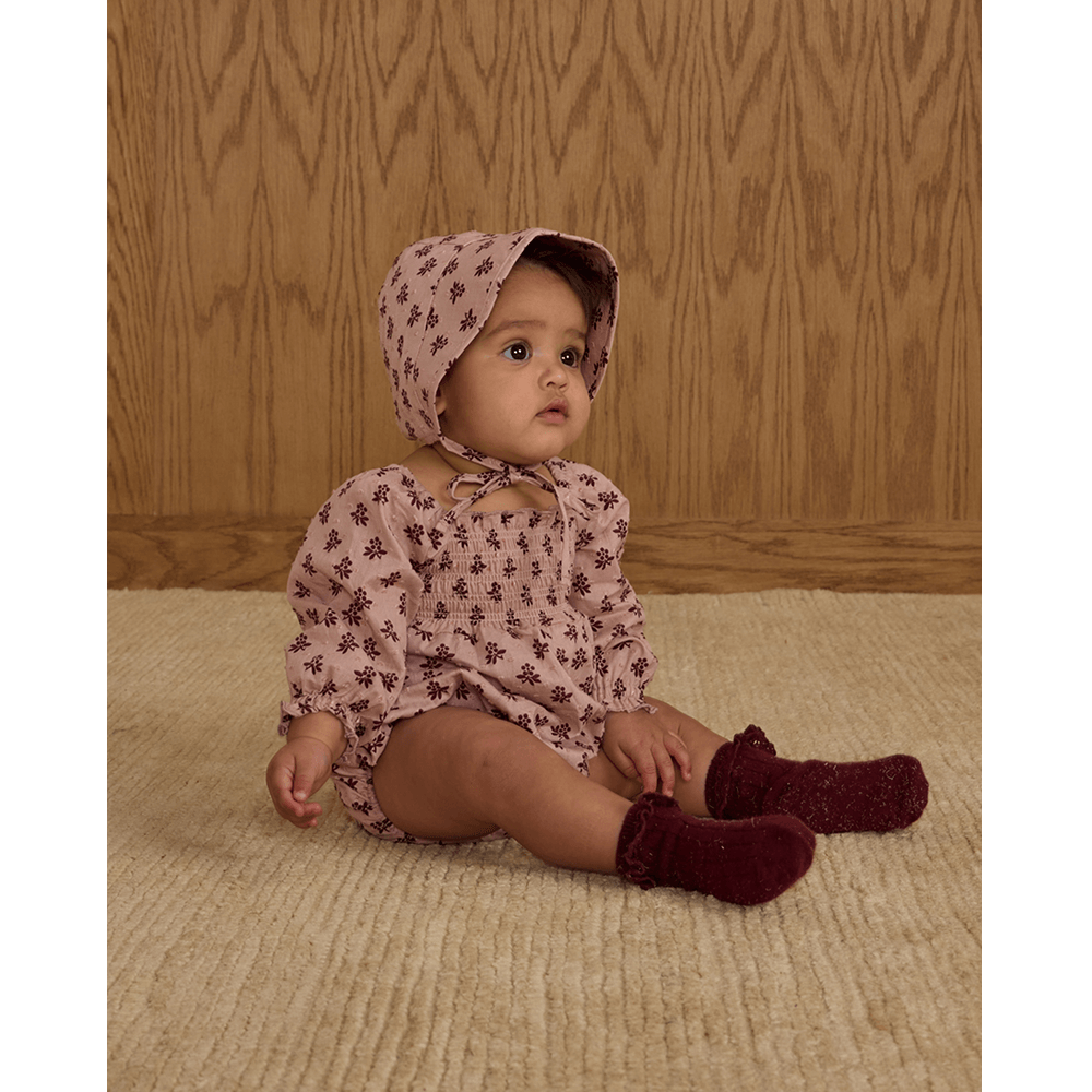Rylee + Cru Adelaide Romper - Blush Fleur